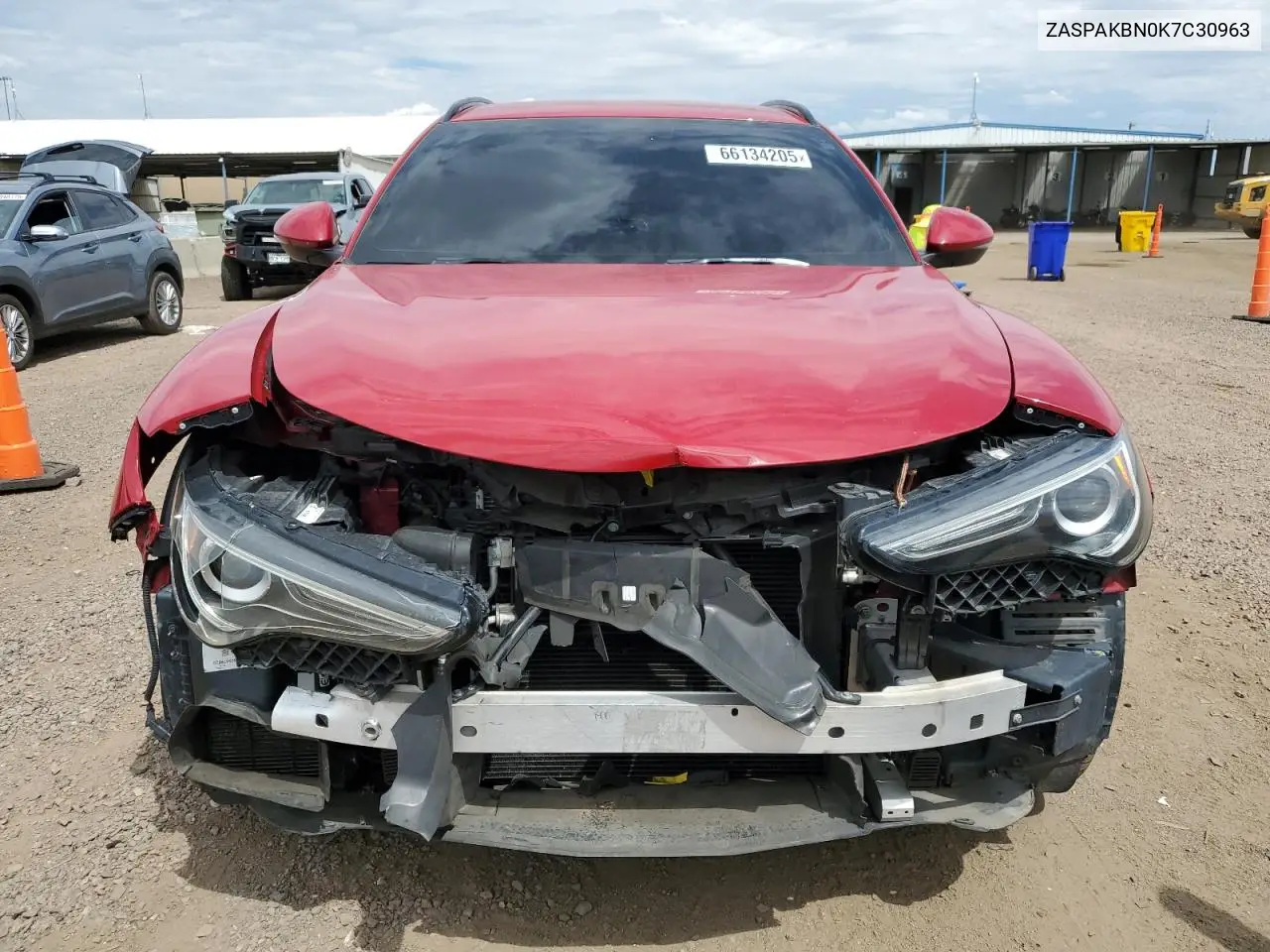 2019 Alfa Romeo Stelvio Ti VIN: ZASPAKBN0K7C30963 Lot: 66134205