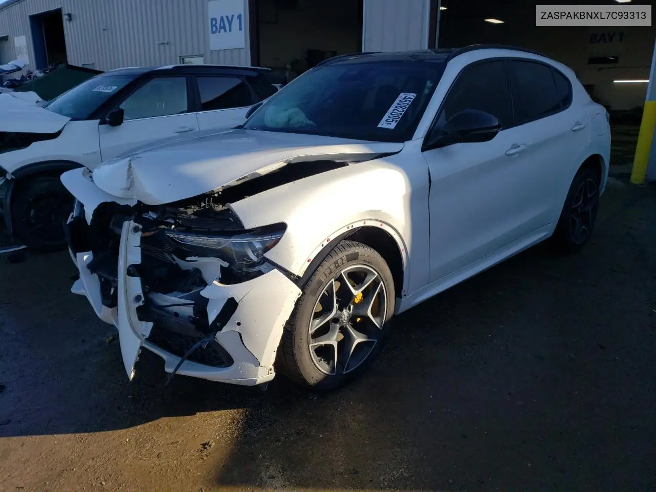 2020 Alfa Romeo Stelvio Ti VIN: ZASPAKBNXL7C93313 Lot: 46082005