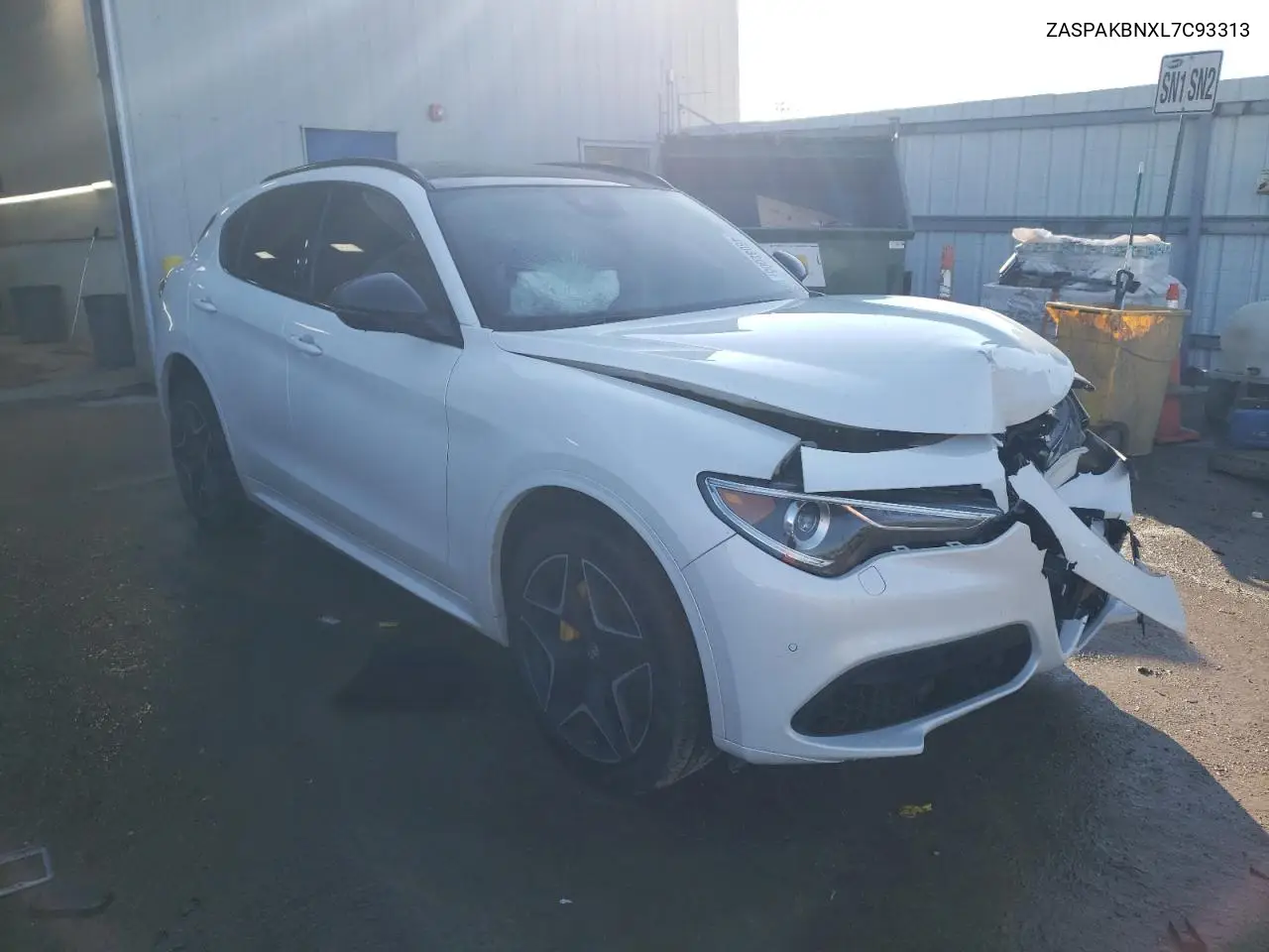 2020 Alfa Romeo Stelvio Ti VIN: ZASPAKBNXL7C93313 Lot: 46082005