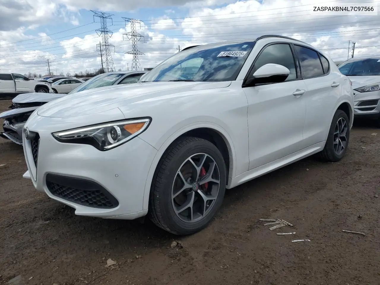 2020 Alfa Romeo Stelvio Ti VIN: ZASPAKBN4L7C97566 Lot: 51864925
