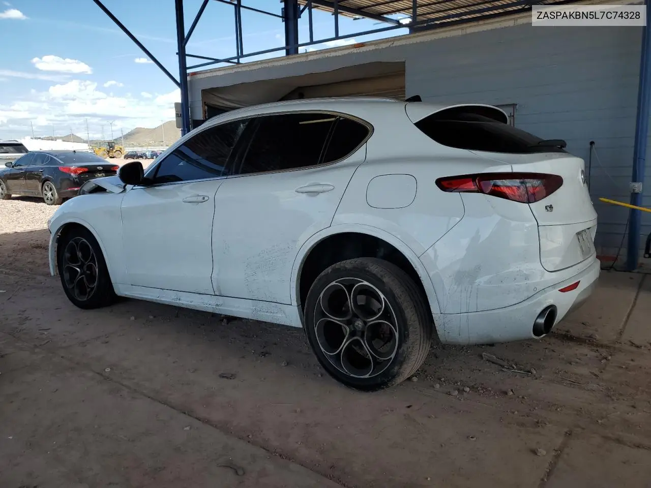 2020 Alfa Romeo Stelvio Ti VIN: ZASPAKBN5L7C74328 Lot: 53209615