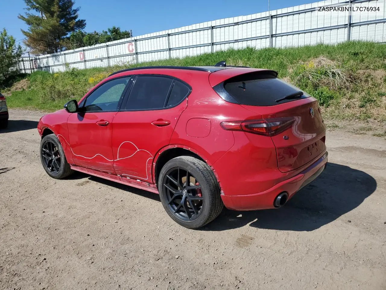 2020 Alfa Romeo Stelvio Ti VIN: ZASPAKBN1L7C76934 Lot: 54128045