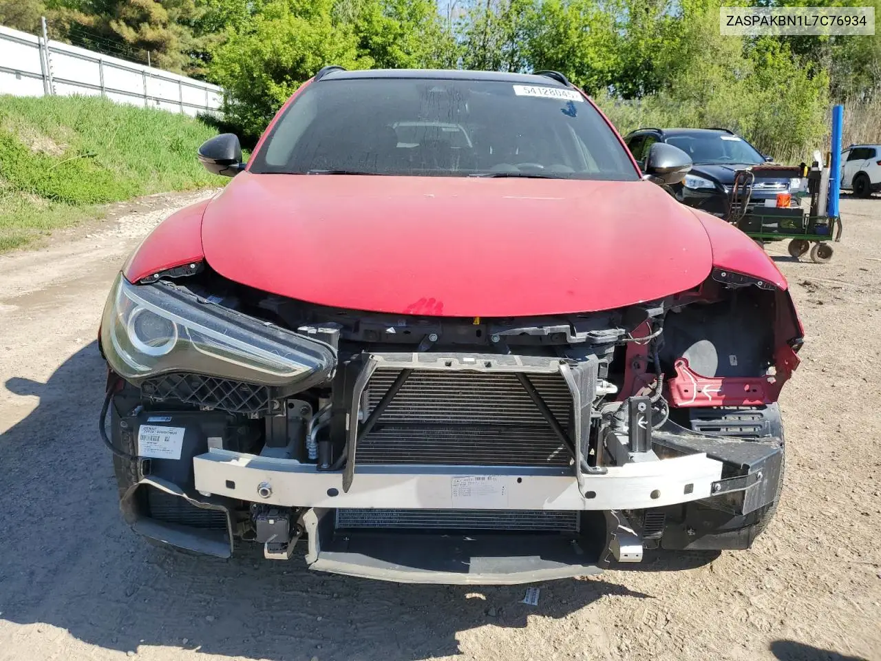 2020 Alfa Romeo Stelvio Ti VIN: ZASPAKBN1L7C76934 Lot: 54128045