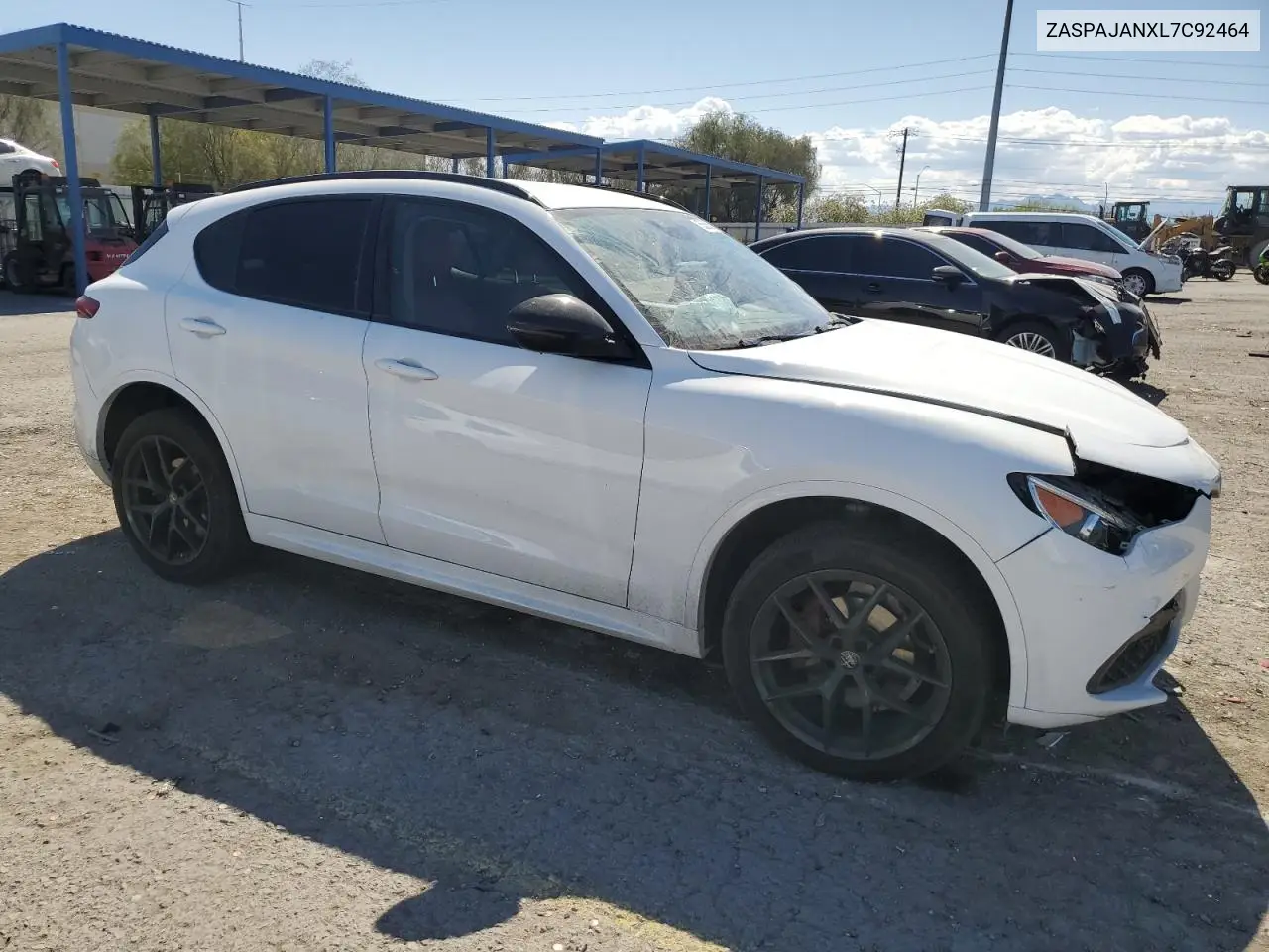 2020 Alfa Romeo Stelvio VIN: ZASPAJANXL7C92464 Lot: 55536695