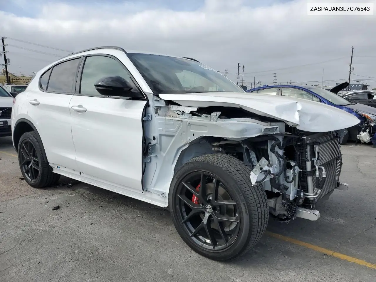 2020 Alfa Romeo Stelvio VIN: ZASPAJAN3L7C76543 Lot: 55679115