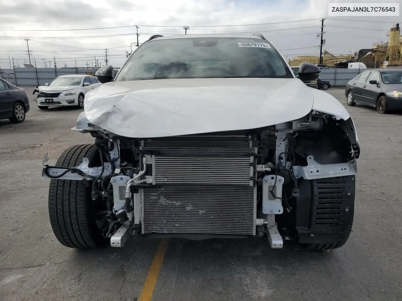 2020 Alfa Romeo Stelvio VIN: ZASPAJAN3L7C76543 Lot: 55679115