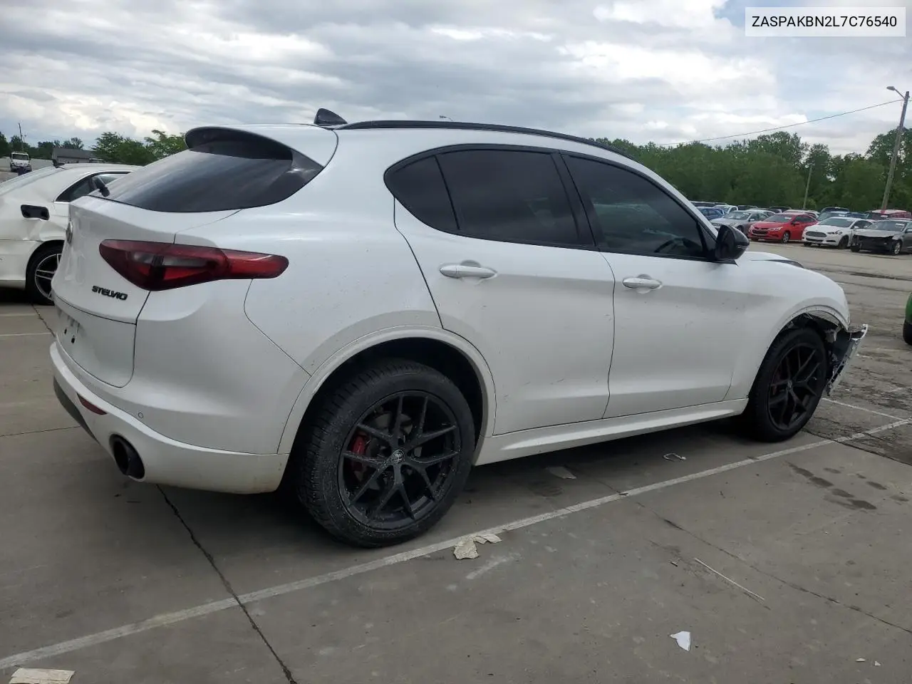 2020 Alfa Romeo Stelvio Ti VIN: ZASPAKBN2L7C76540 Lot: 56097955