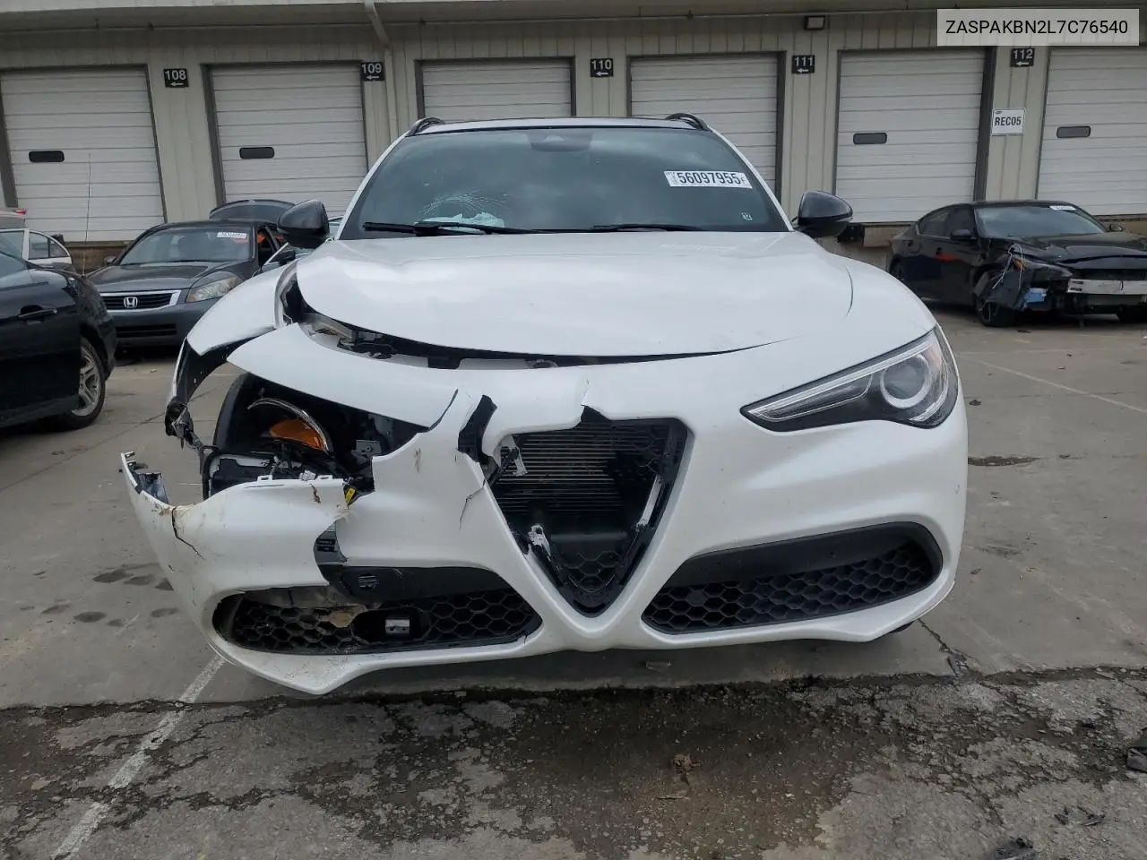 2020 Alfa Romeo Stelvio Ti VIN: ZASPAKBN2L7C76540 Lot: 56097955