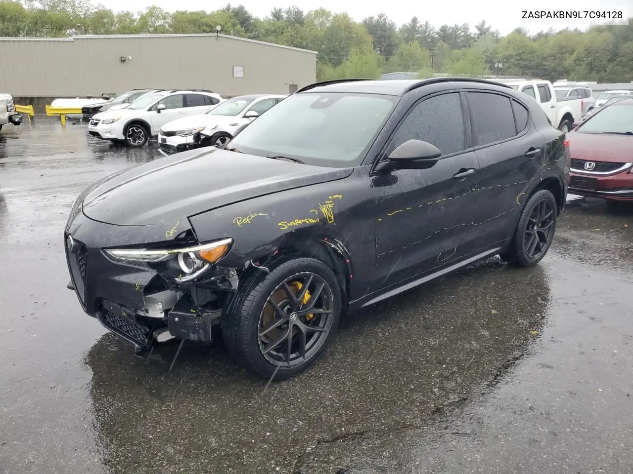 2020 Alfa Romeo Stelvio Ti VIN: ZASPAKBN9L7C94128 Lot: 56129775