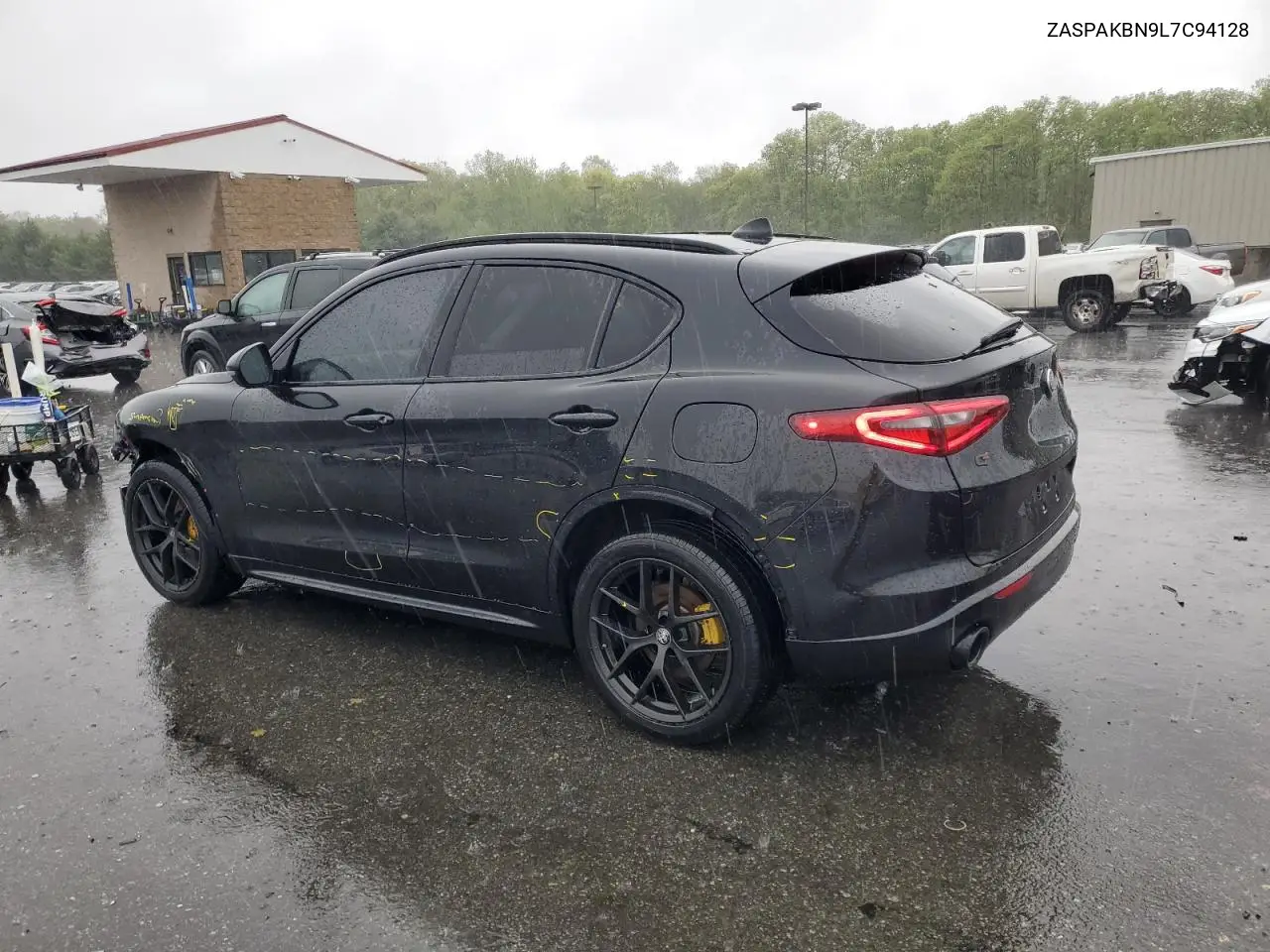 2020 Alfa Romeo Stelvio Ti VIN: ZASPAKBN9L7C94128 Lot: 56129775