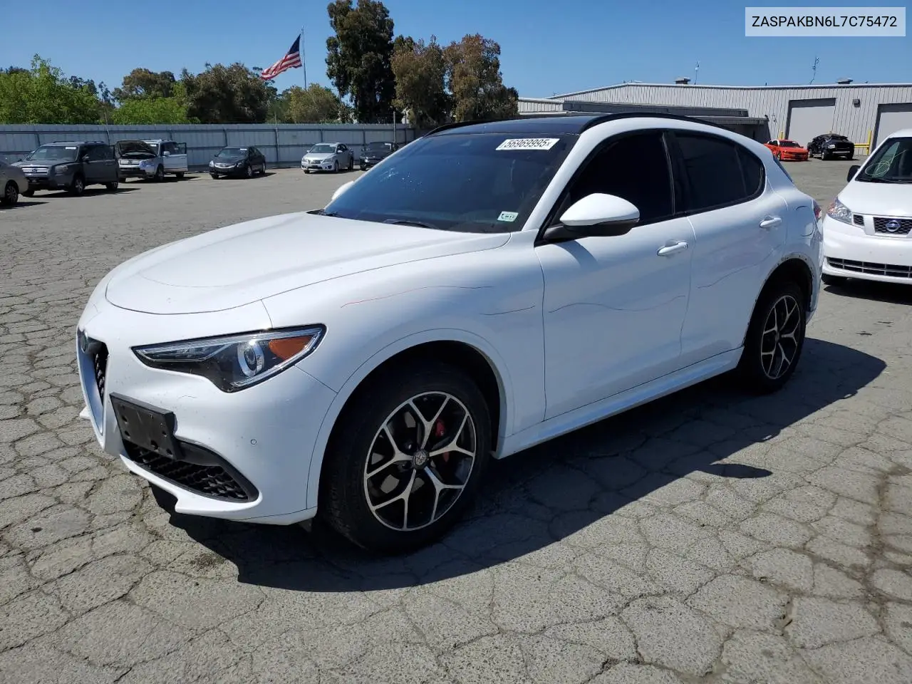 2020 Alfa Romeo Stelvio Ti VIN: ZASPAKBN6L7C75472 Lot: 56969995