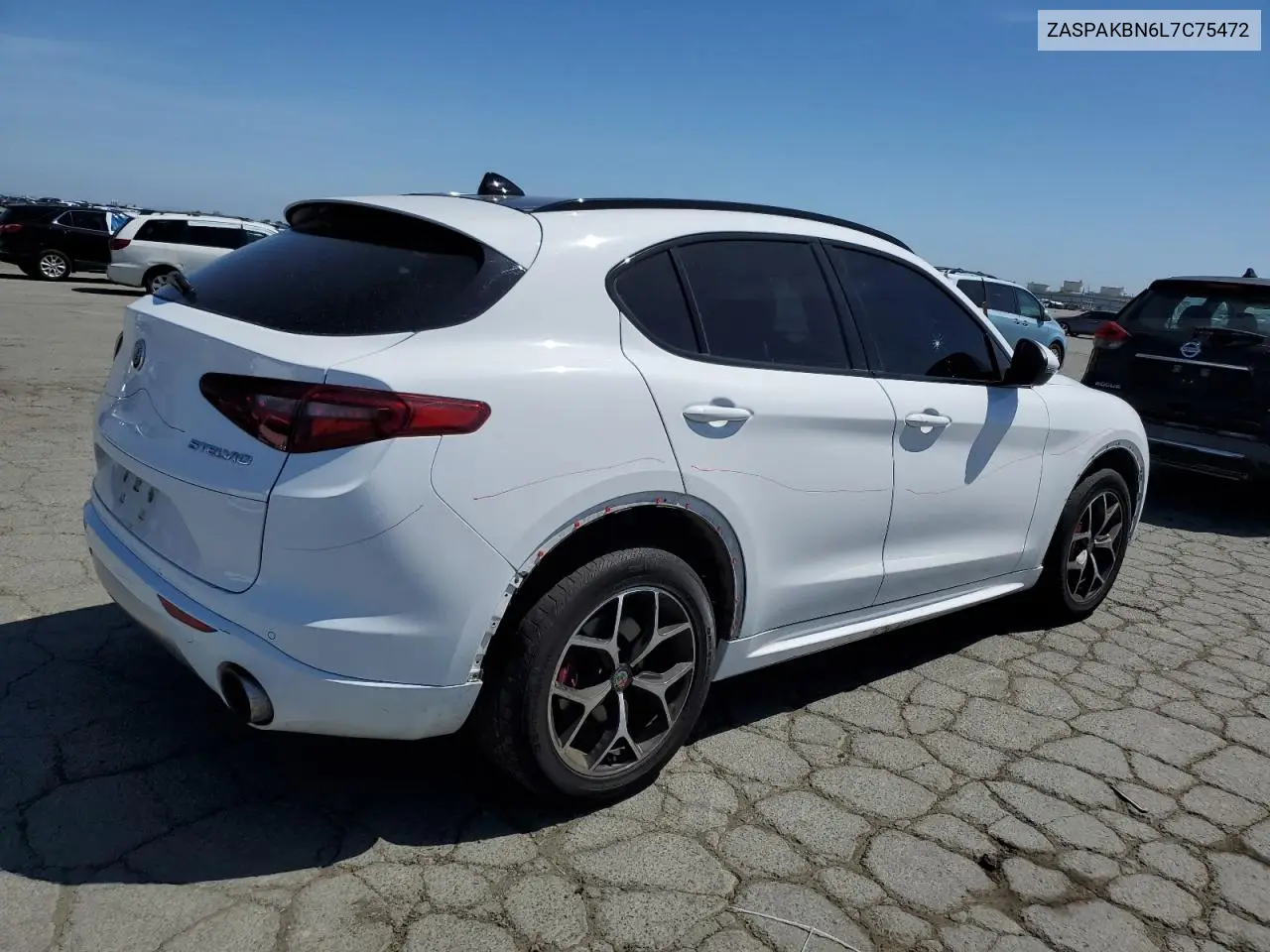 2020 Alfa Romeo Stelvio Ti VIN: ZASPAKBN6L7C75472 Lot: 56969995