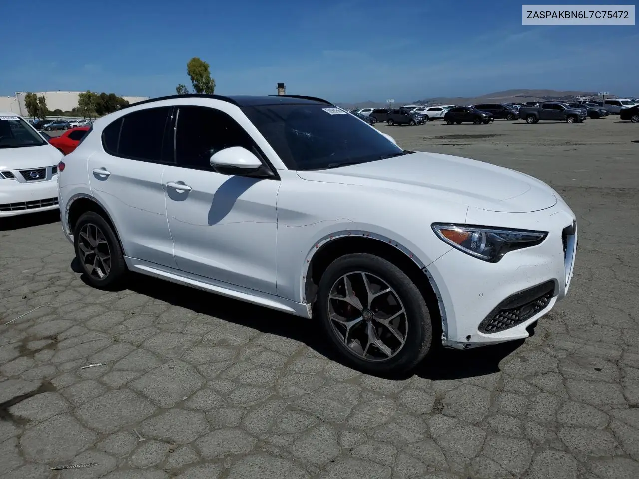2020 Alfa Romeo Stelvio Ti VIN: ZASPAKBN6L7C75472 Lot: 56969995