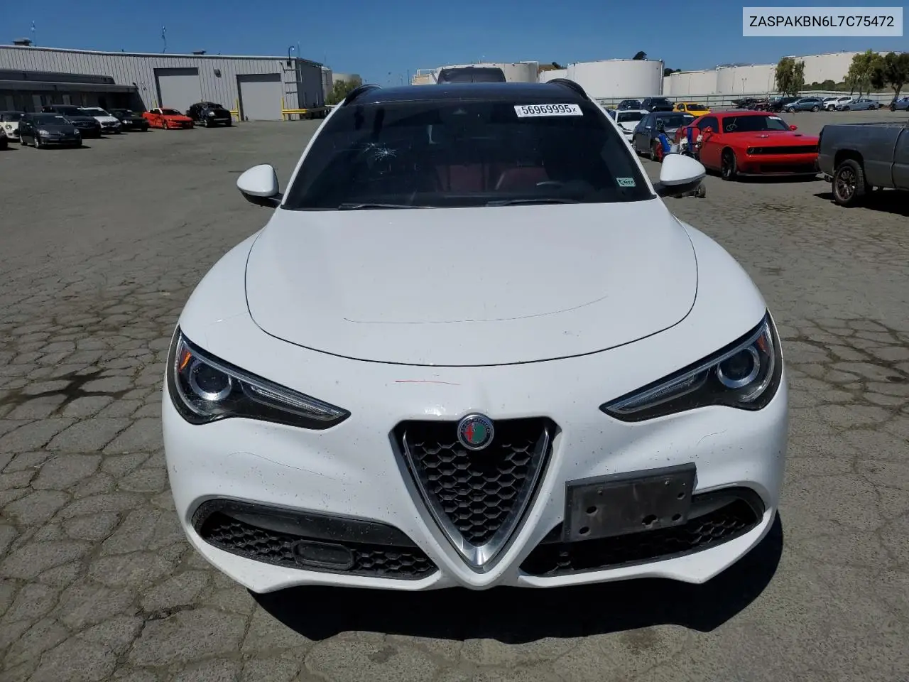 2020 Alfa Romeo Stelvio Ti VIN: ZASPAKBN6L7C75472 Lot: 56969995