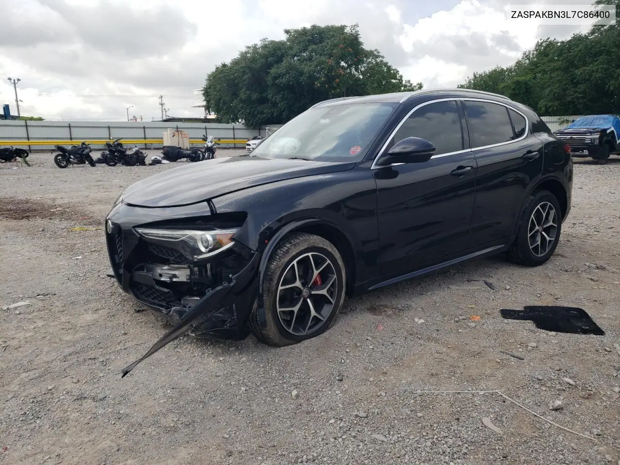 2020 Alfa Romeo Stelvio Ti VIN: ZASPAKBN3L7C86400 Lot: 60378475