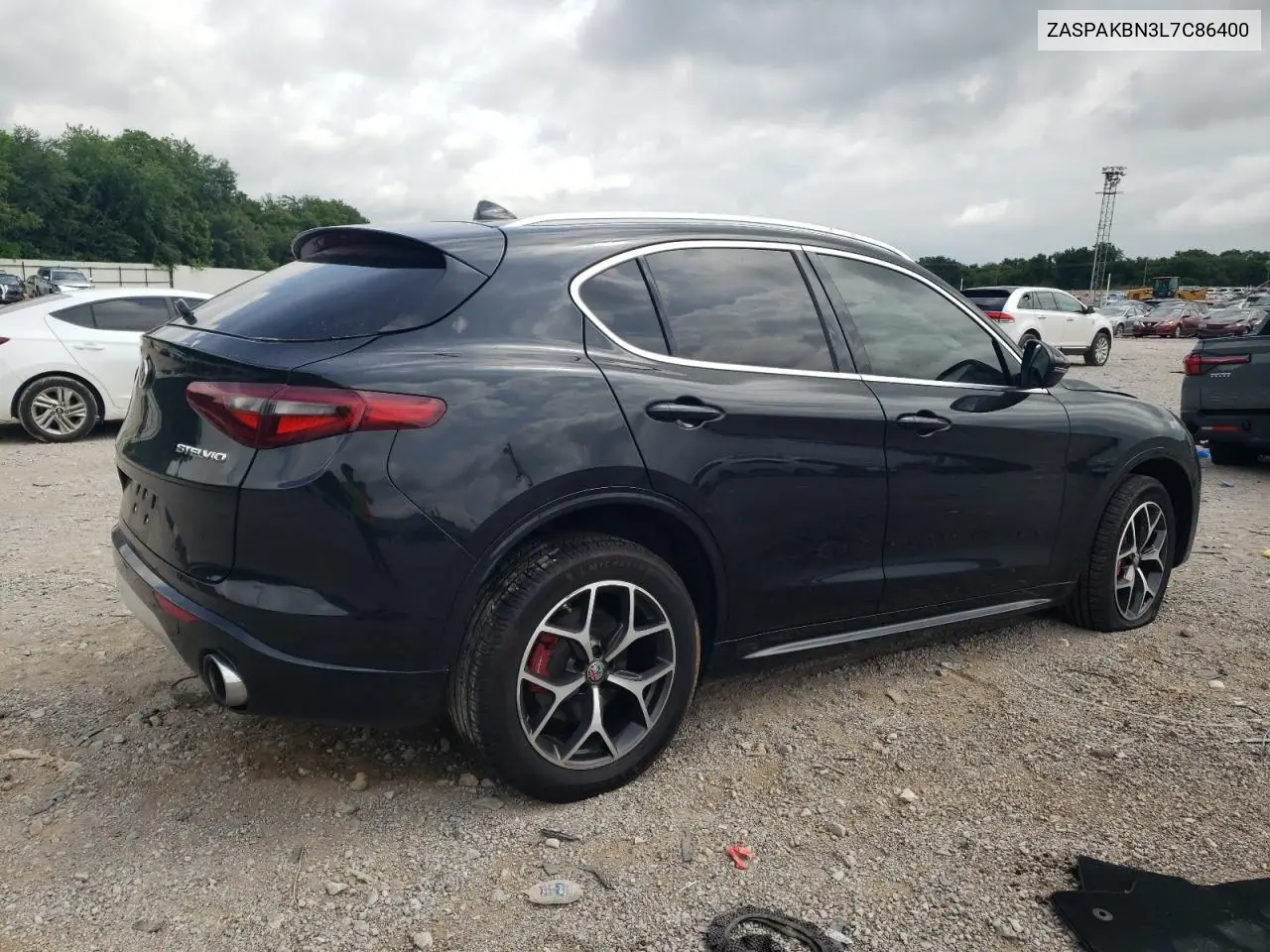 2020 Alfa Romeo Stelvio Ti VIN: ZASPAKBN3L7C86400 Lot: 60378475