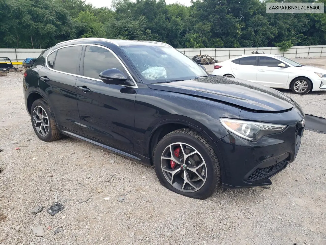 2020 Alfa Romeo Stelvio Ti VIN: ZASPAKBN3L7C86400 Lot: 60378475