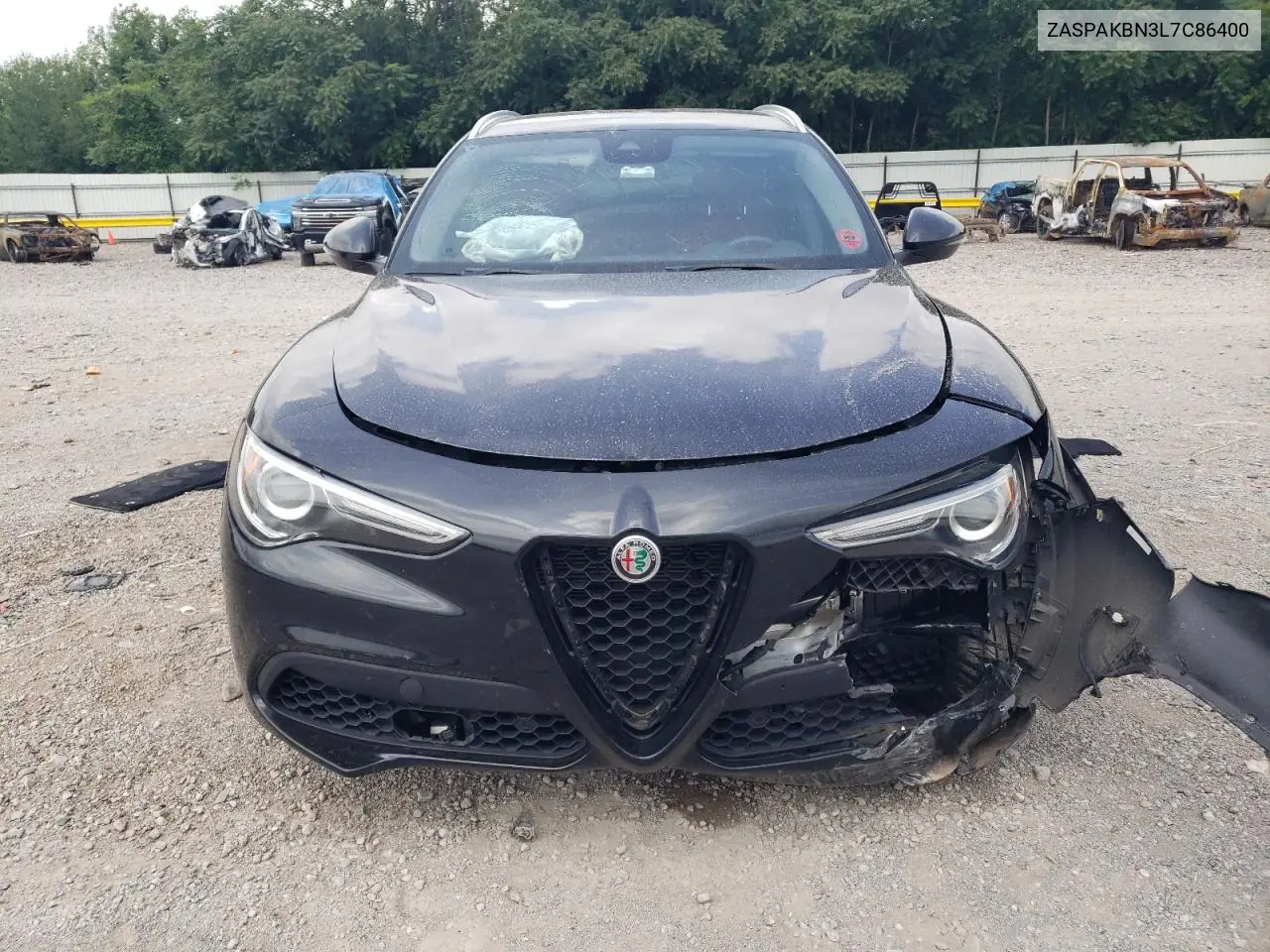2020 Alfa Romeo Stelvio Ti VIN: ZASPAKBN3L7C86400 Lot: 60378475