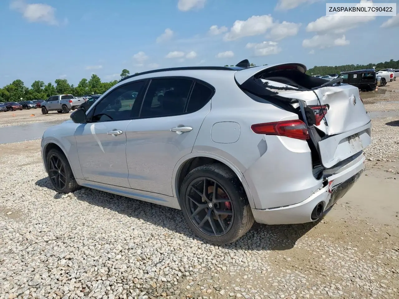 2020 Alfa Romeo Stelvio Ti VIN: ZASPAKBN0L7C90422 Lot: 61066305