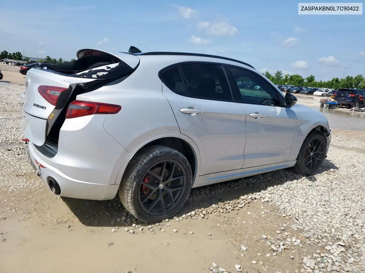 2020 Alfa Romeo Stelvio Ti VIN: ZASPAKBN0L7C90422 Lot: 61066305