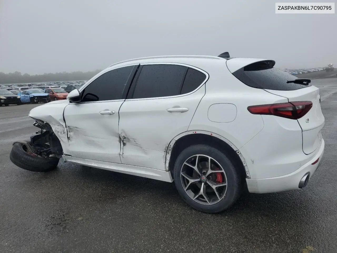 2020 Alfa Romeo Stelvio Ti VIN: ZASPAKBN6L7C90795 Lot: 61490935