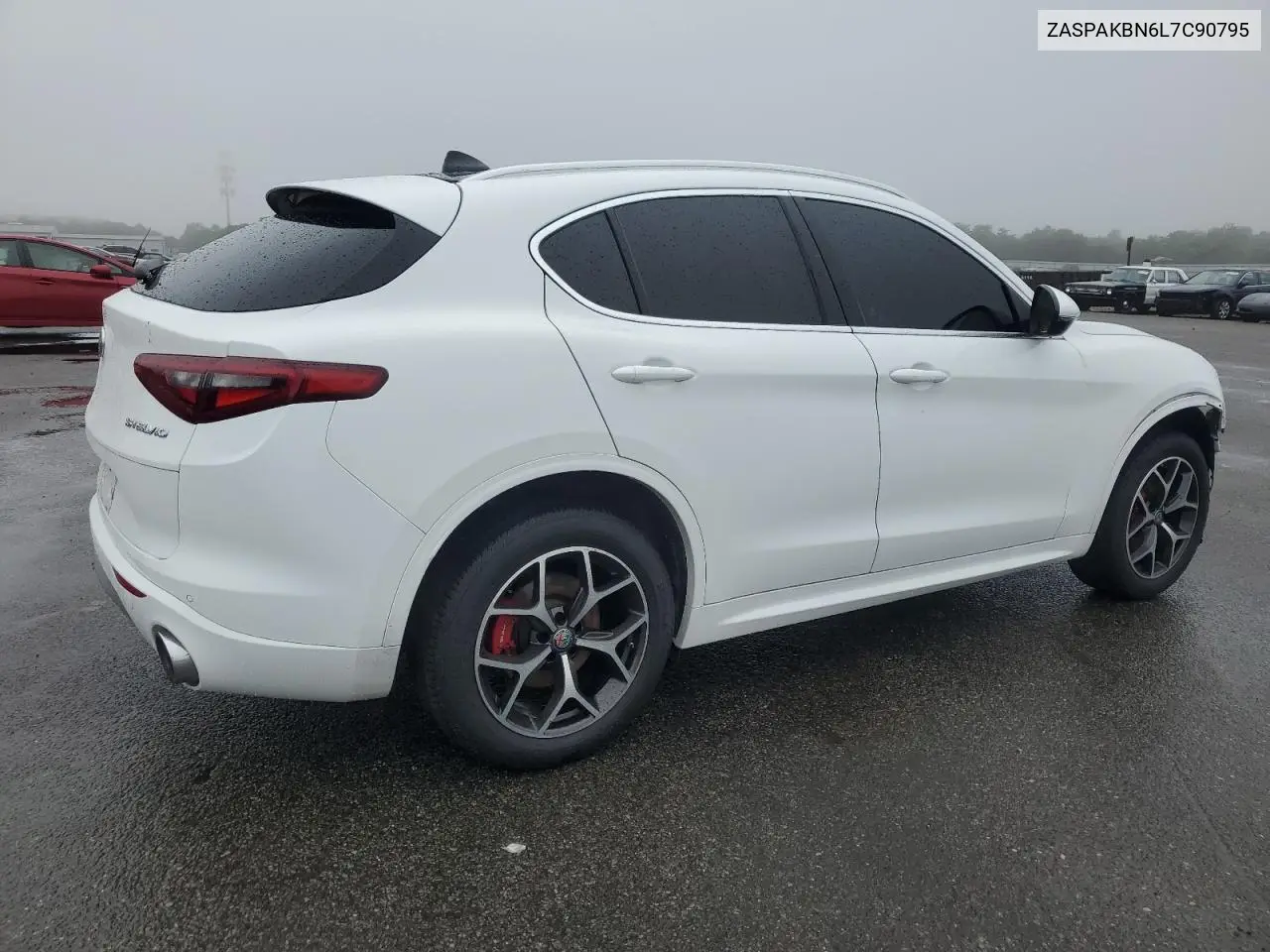 2020 Alfa Romeo Stelvio Ti VIN: ZASPAKBN6L7C90795 Lot: 61490935