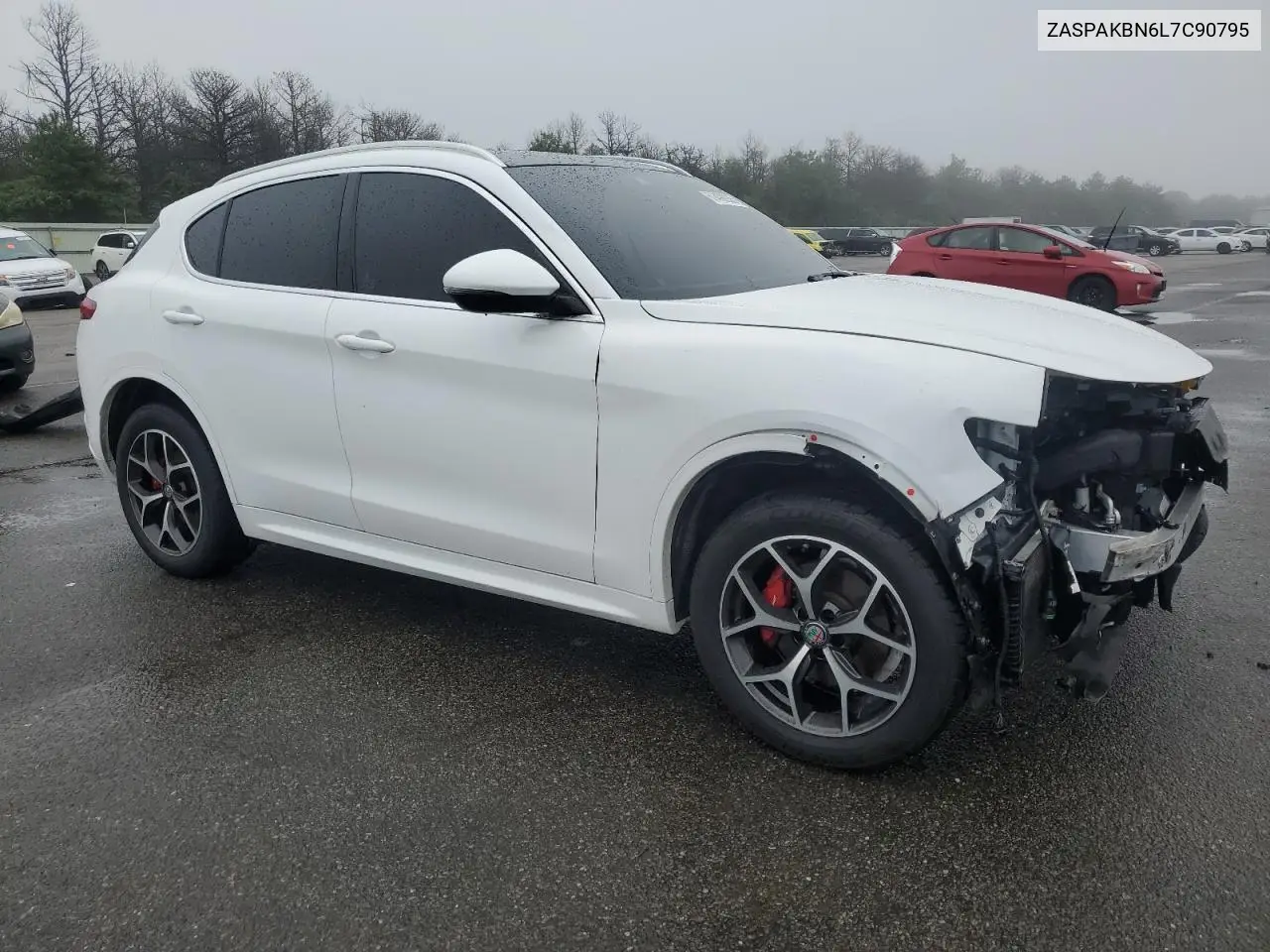 2020 Alfa Romeo Stelvio Ti VIN: ZASPAKBN6L7C90795 Lot: 61490935