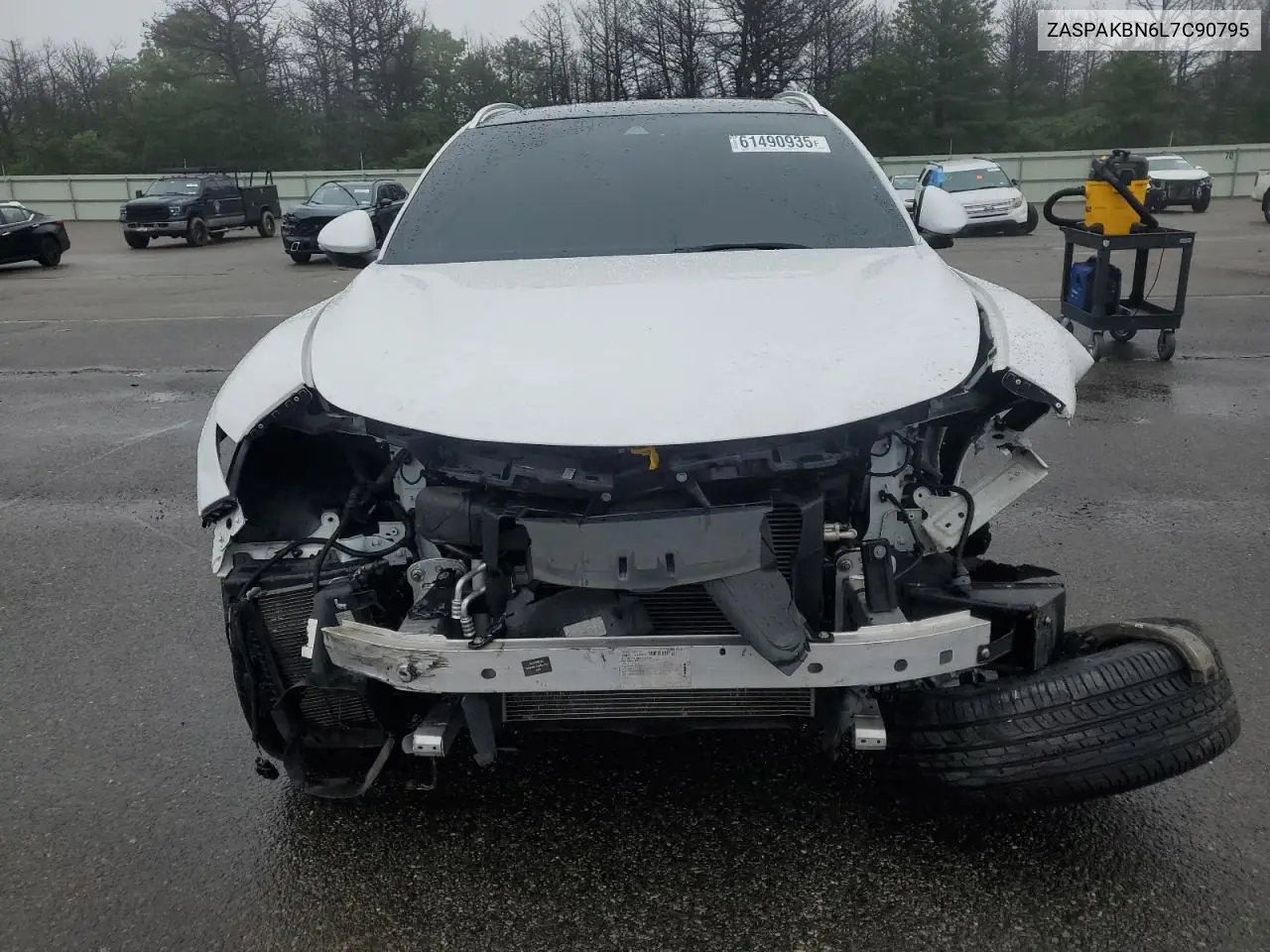 2020 Alfa Romeo Stelvio Ti VIN: ZASPAKBN6L7C90795 Lot: 61490935