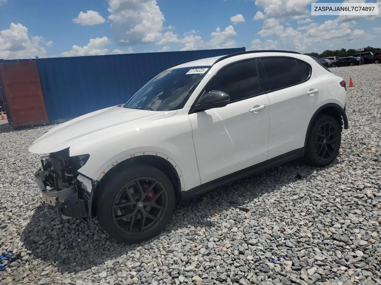 2020 Alfa Romeo Stelvio VIN: ZASPAJAN6L7C74897 Lot: 61764325