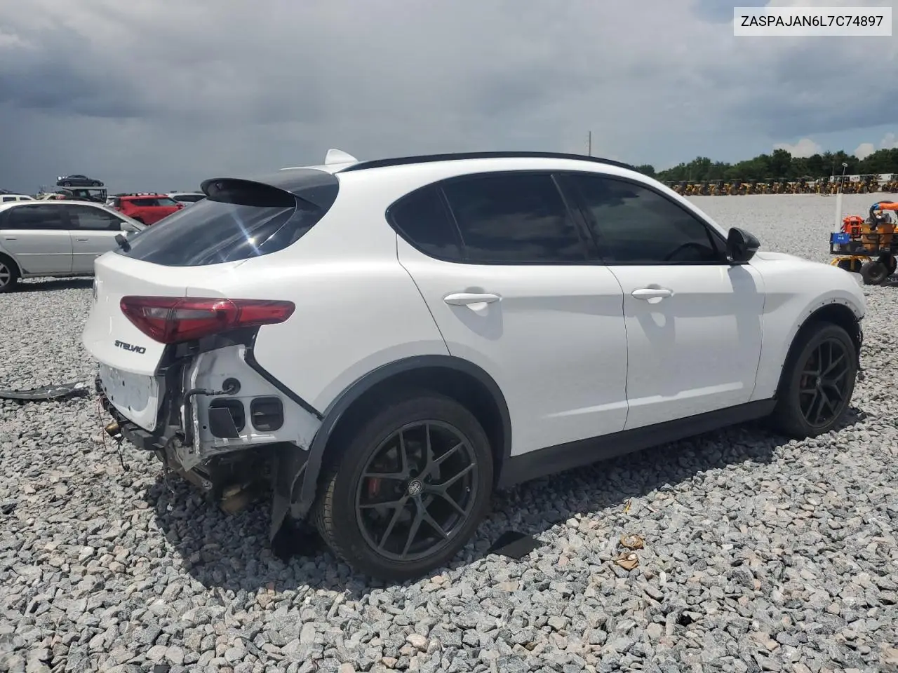 2020 Alfa Romeo Stelvio VIN: ZASPAJAN6L7C74897 Lot: 61764325