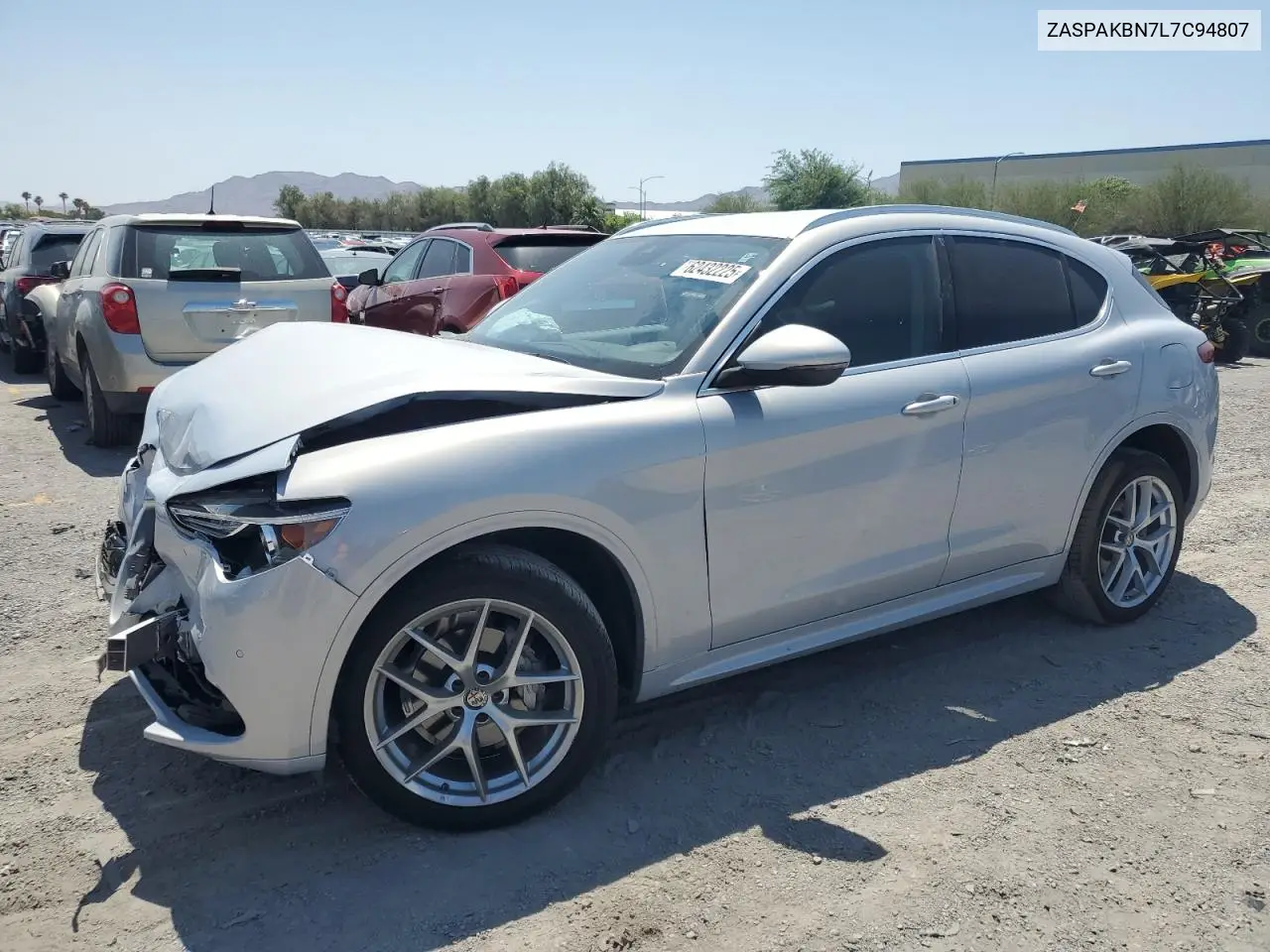 2020 Alfa Romeo Stelvio Ti VIN: ZASPAKBN7L7C94807 Lot: 62432225