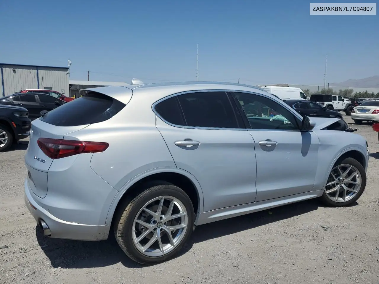 2020 Alfa Romeo Stelvio Ti VIN: ZASPAKBN7L7C94807 Lot: 62432225