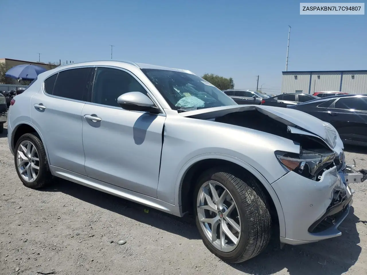 2020 Alfa Romeo Stelvio Ti VIN: ZASPAKBN7L7C94807 Lot: 62432225