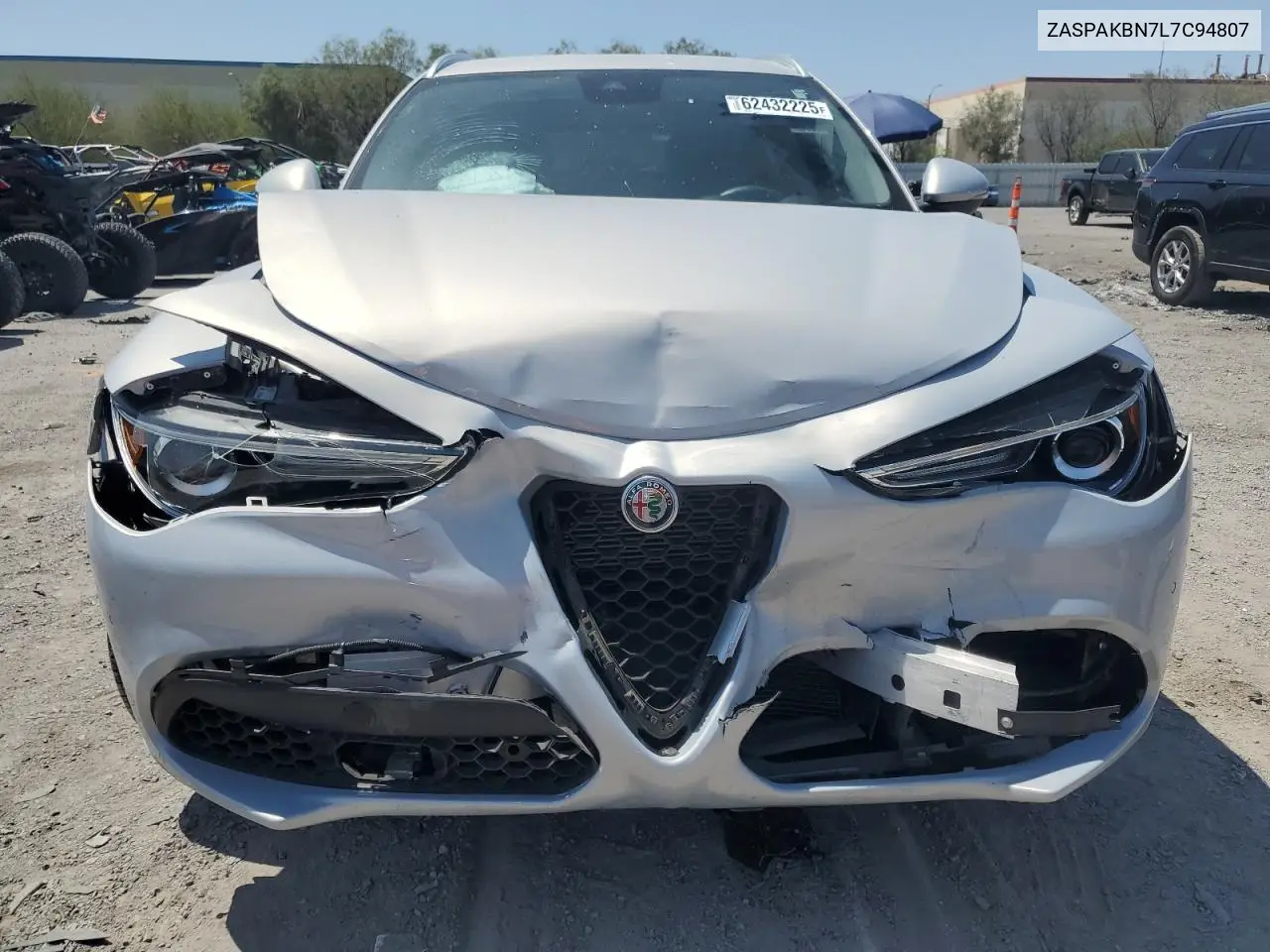 2020 Alfa Romeo Stelvio Ti VIN: ZASPAKBN7L7C94807 Lot: 62432225