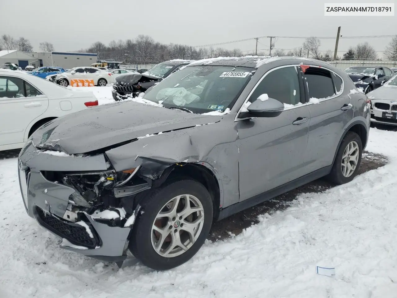 2021 Alfa Romeo Stelvio Sport VIN: ZASPAKAN4M7D18791 Lot: 44765955