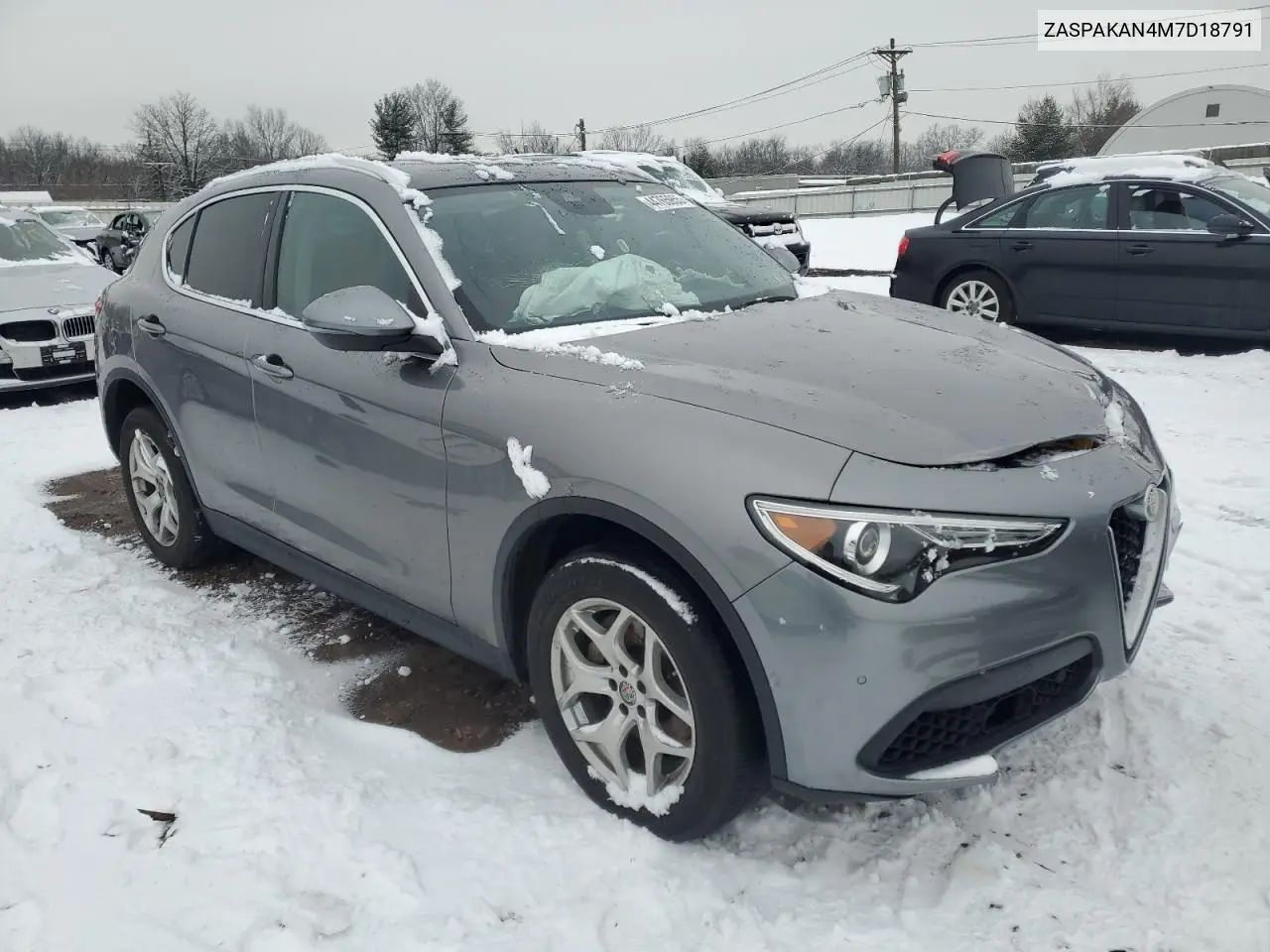 2021 Alfa Romeo Stelvio Sport VIN: ZASPAKAN4M7D18791 Lot: 44765955