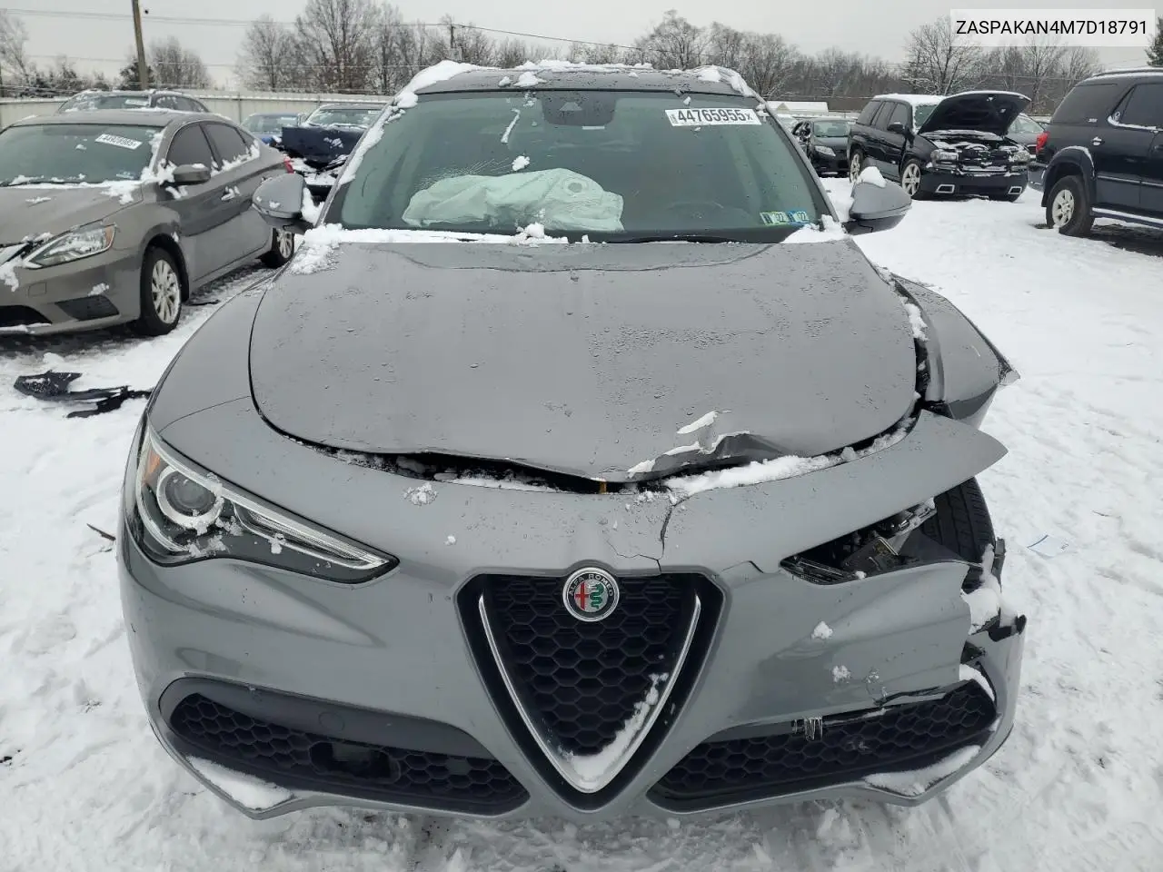 2021 Alfa Romeo Stelvio Sport VIN: ZASPAKAN4M7D18791 Lot: 44765955