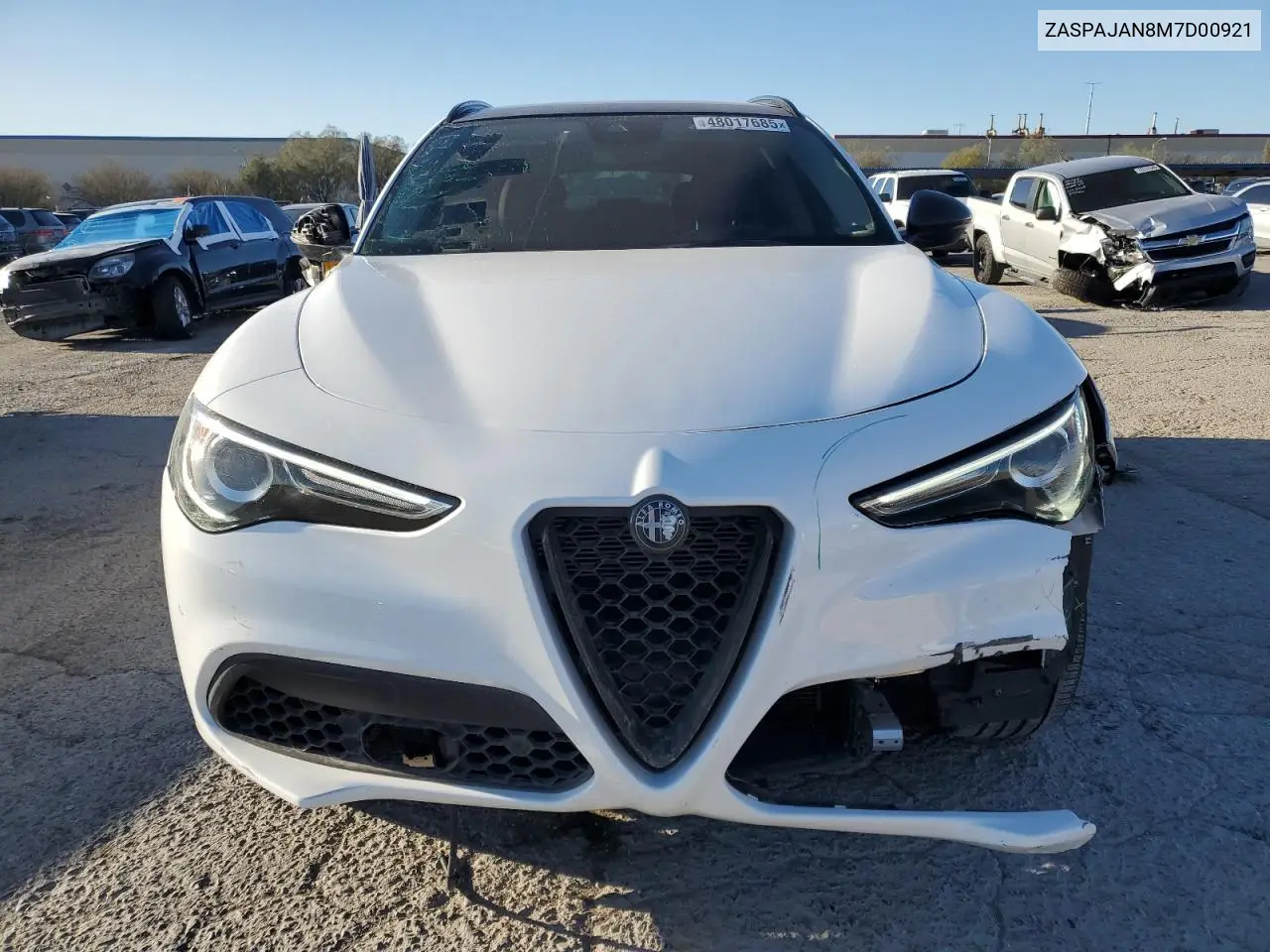 2021 Alfa Romeo Stelvio Sport VIN: ZASPAJAN8M7D00921 Lot: 48017685