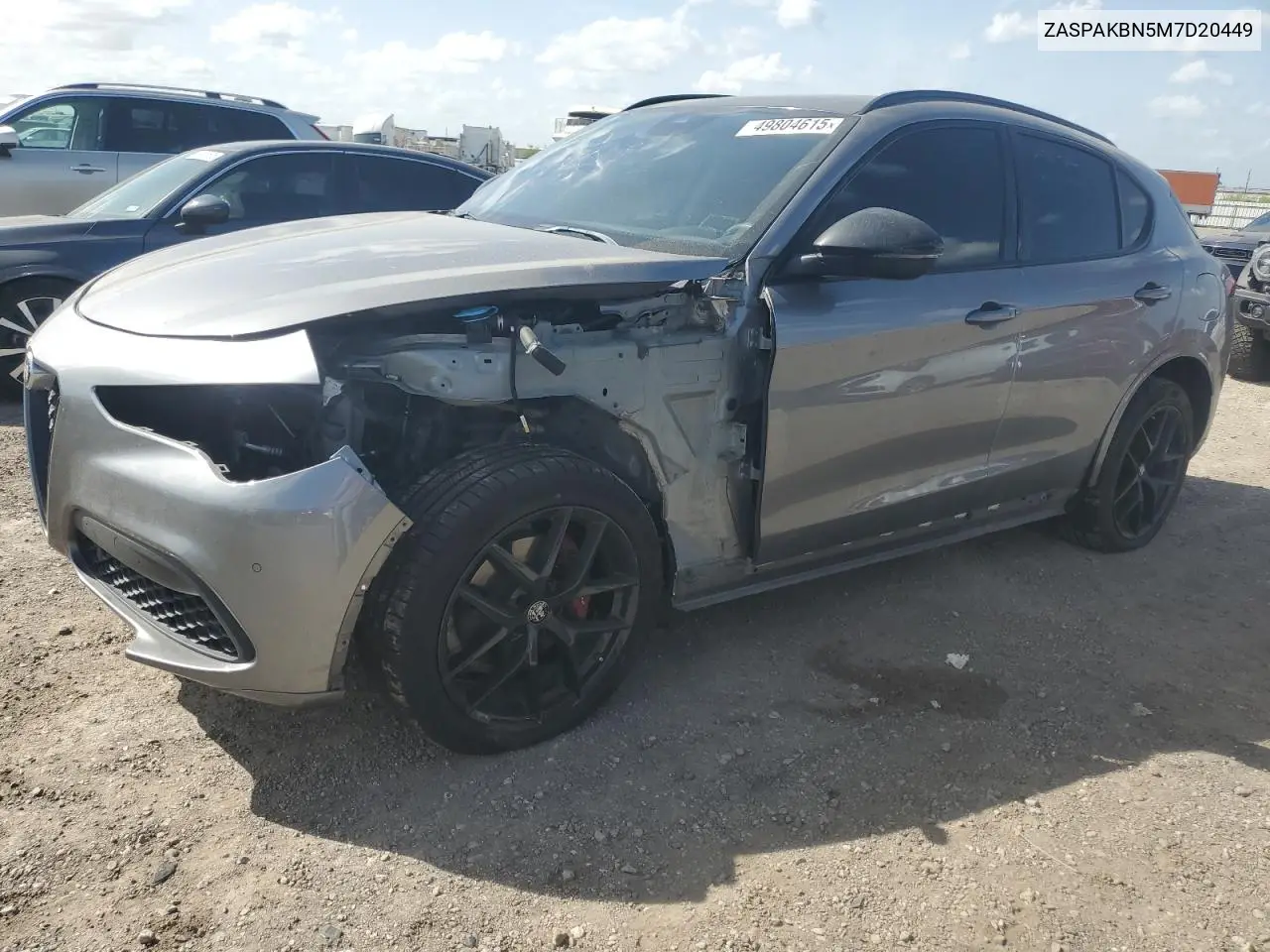 2021 Alfa Romeo Stelvio Ti VIN: ZASPAKBN5M7D20449 Lot: 49804615