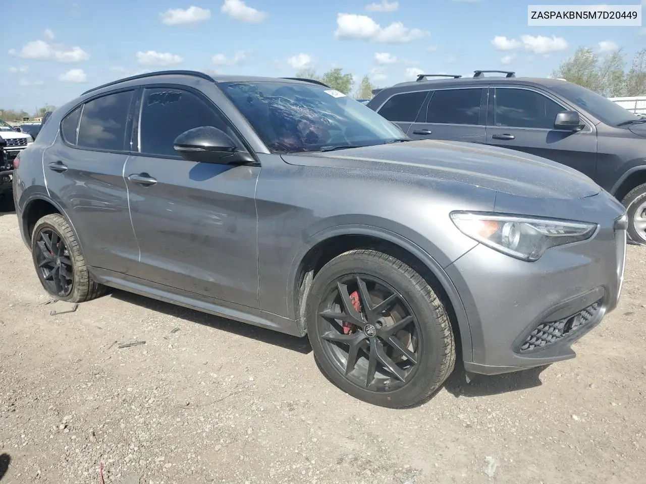2021 Alfa Romeo Stelvio Ti VIN: ZASPAKBN5M7D20449 Lot: 49804615