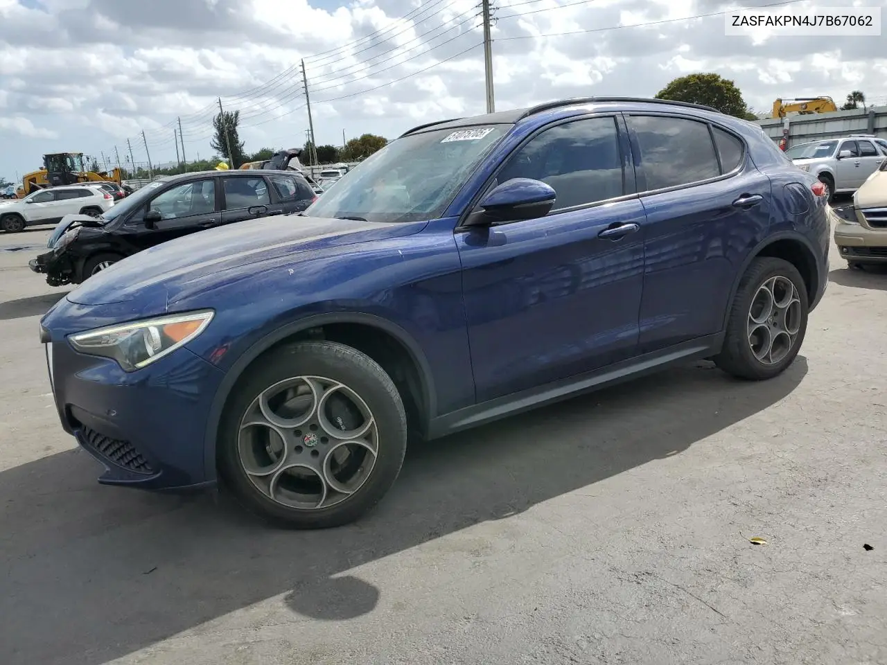 2018 Alfa Romeo Stelvio Sport VIN: ZASFAKPN4J7B67062 Lot: 51075705