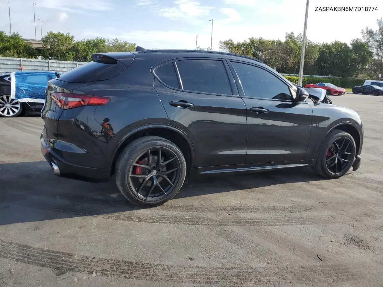 2021 Alfa Romeo Stelvio Ti VIN: ZASPAKBN6M7D18774 Lot: 52244905