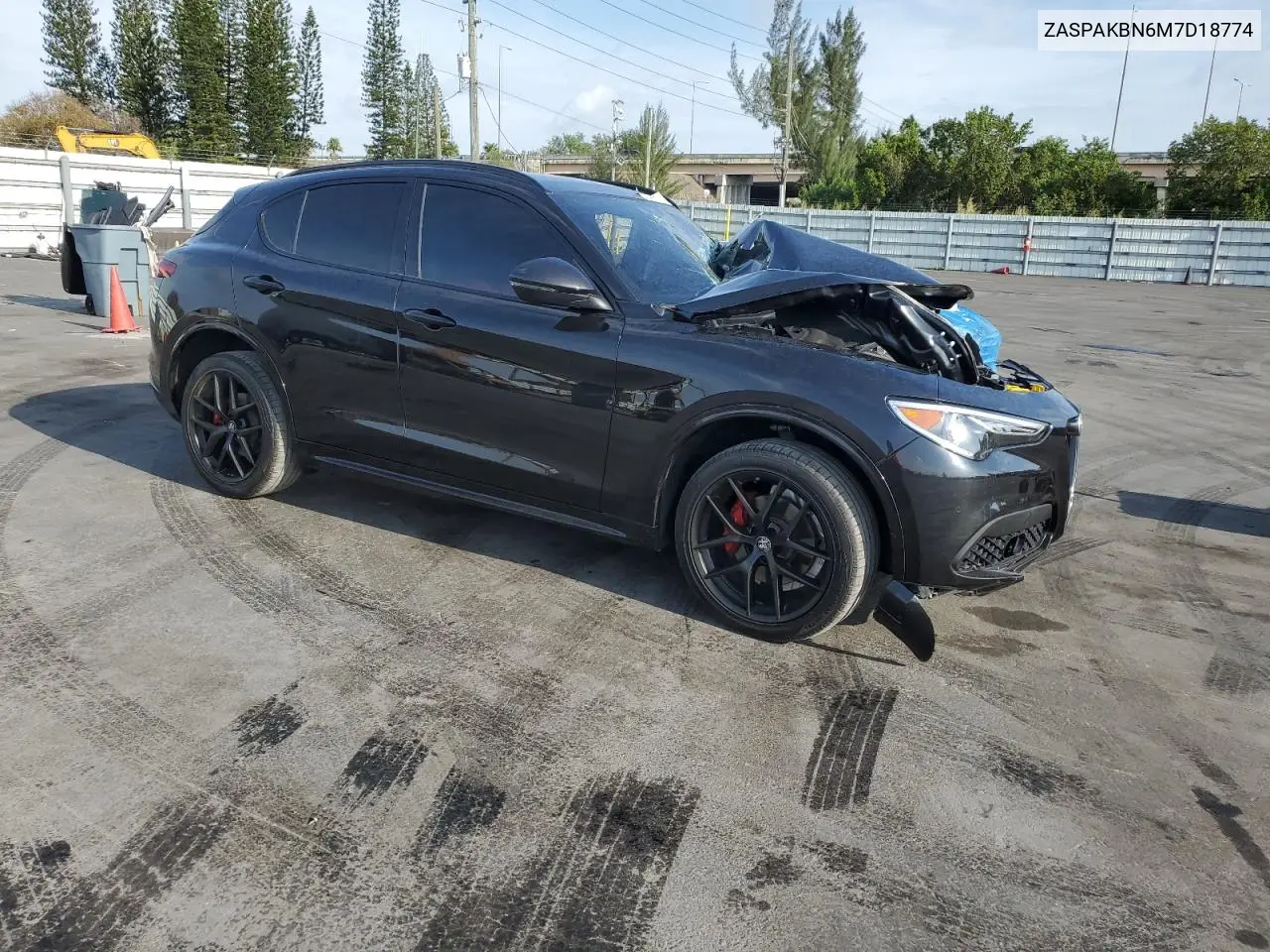 2021 Alfa Romeo Stelvio Ti VIN: ZASPAKBN6M7D18774 Lot: 52244905