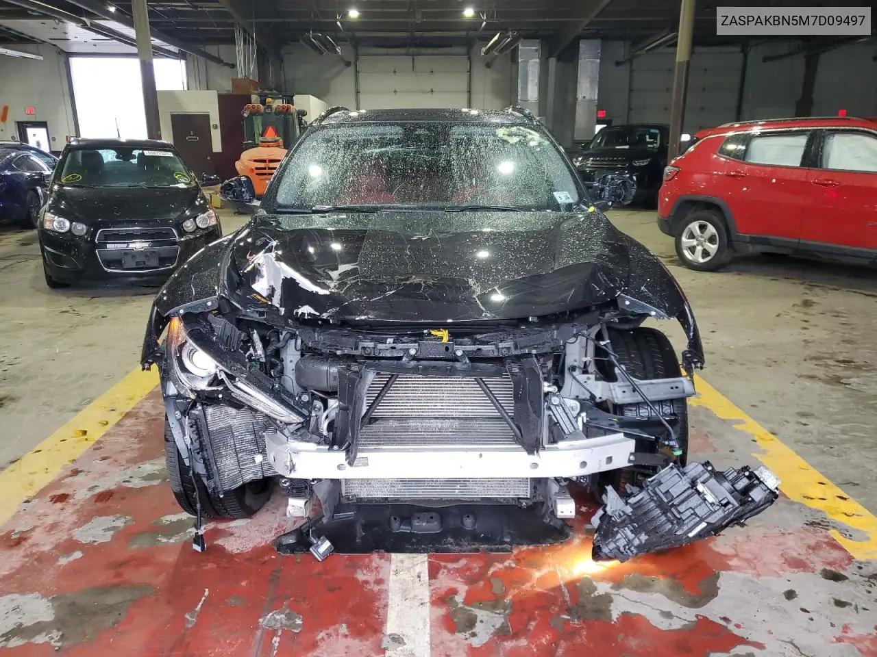 2021 Alfa Romeo Stelvio Ti VIN: ZASPAKBN5M7D09497 Lot: 56133725