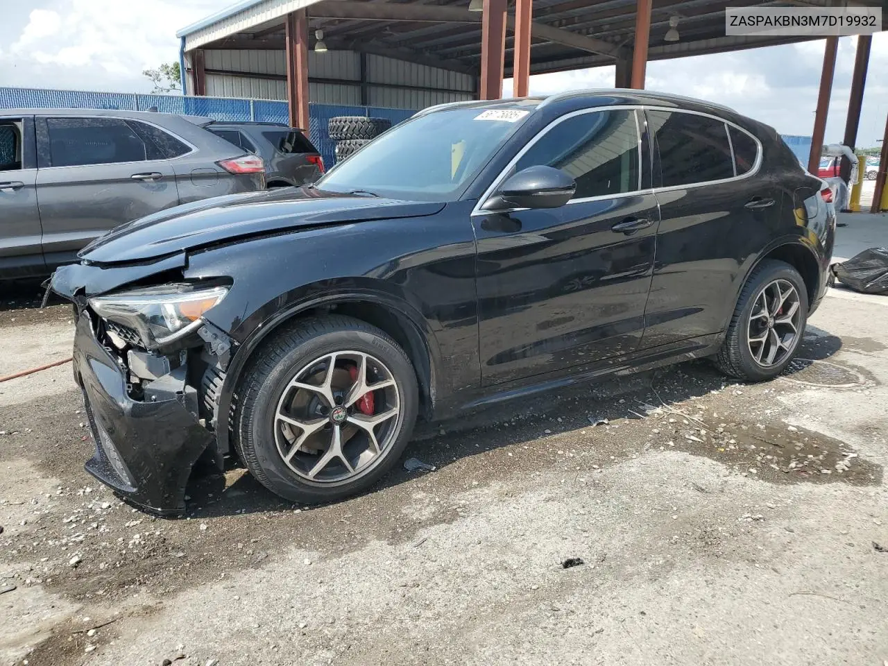 2021 Alfa Romeo Stelvio Ti VIN: ZASPAKBN3M7D19932 Lot: 56175885