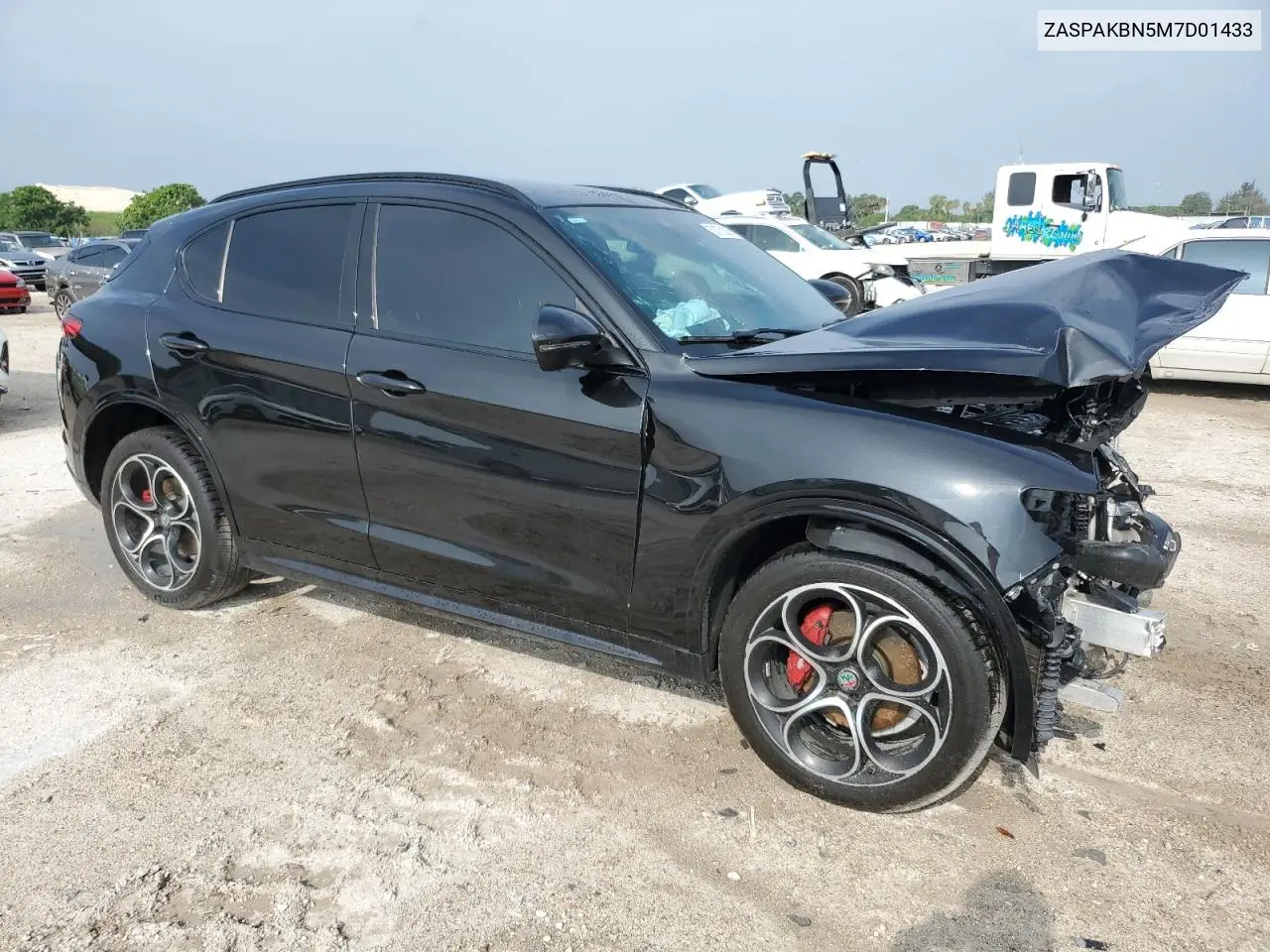 2021 Alfa Romeo Stelvio Ti VIN: ZASPAKBN5M7D01433 Lot: 58750305