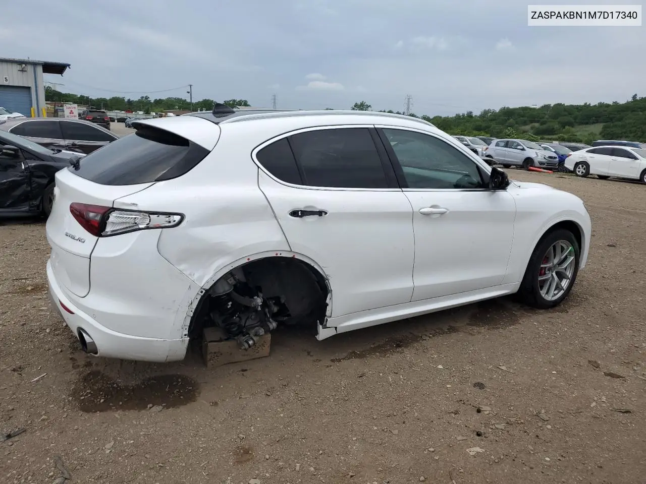 2021 Alfa Romeo Stelvio Ti VIN: ZASPAKBN1M7D17340 Lot: 60436035