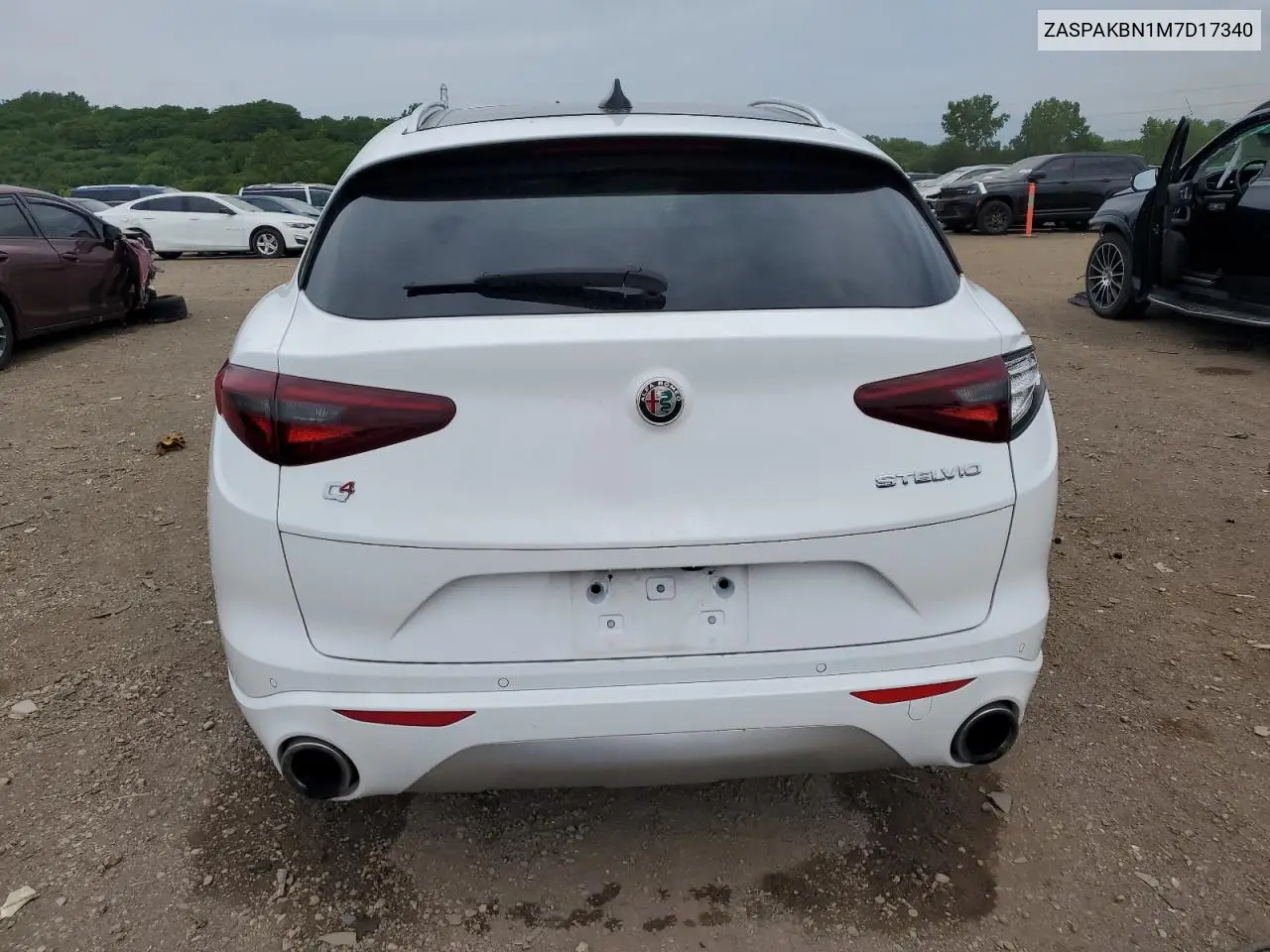 2021 Alfa Romeo Stelvio Ti VIN: ZASPAKBN1M7D17340 Lot: 60436035
