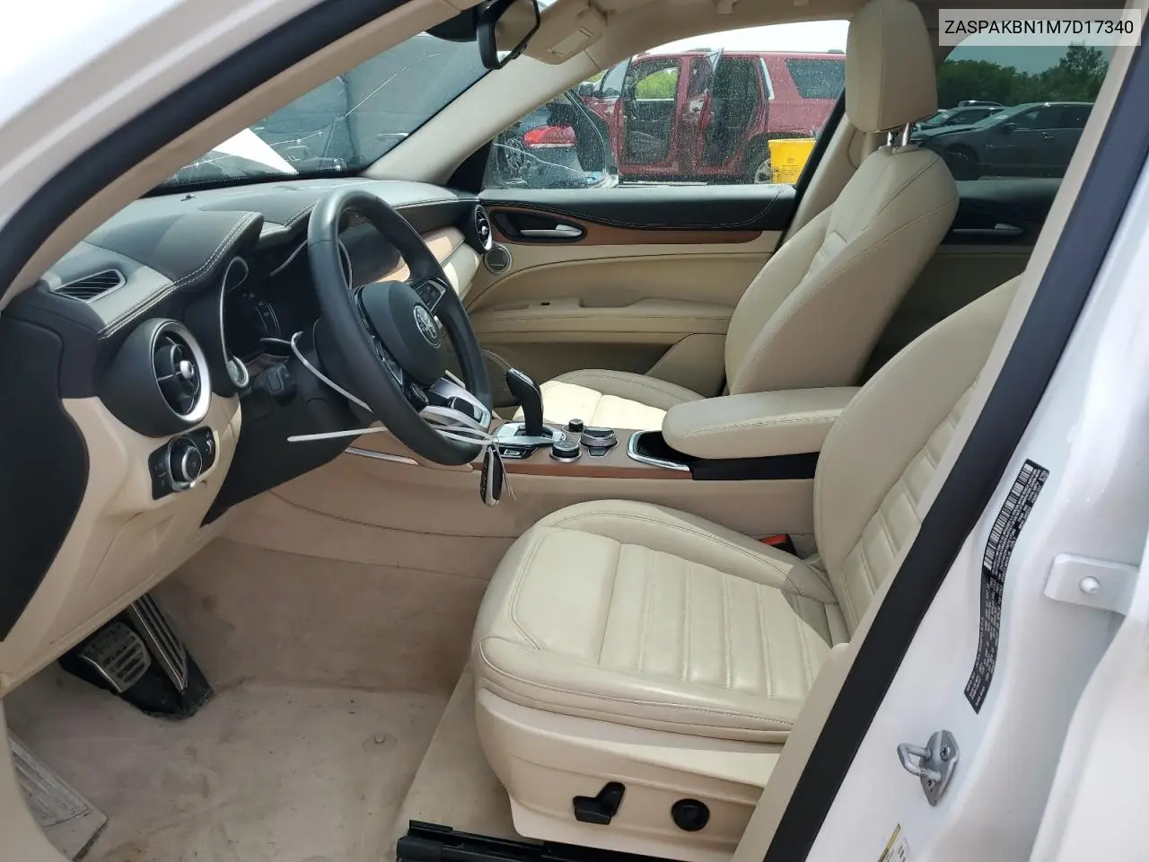 2021 Alfa Romeo Stelvio Ti VIN: ZASPAKBN1M7D17340 Lot: 60436035