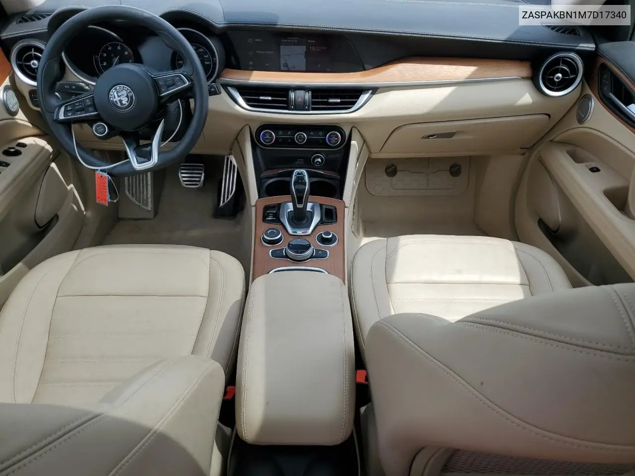 2021 Alfa Romeo Stelvio Ti VIN: ZASPAKBN1M7D17340 Lot: 60436035
